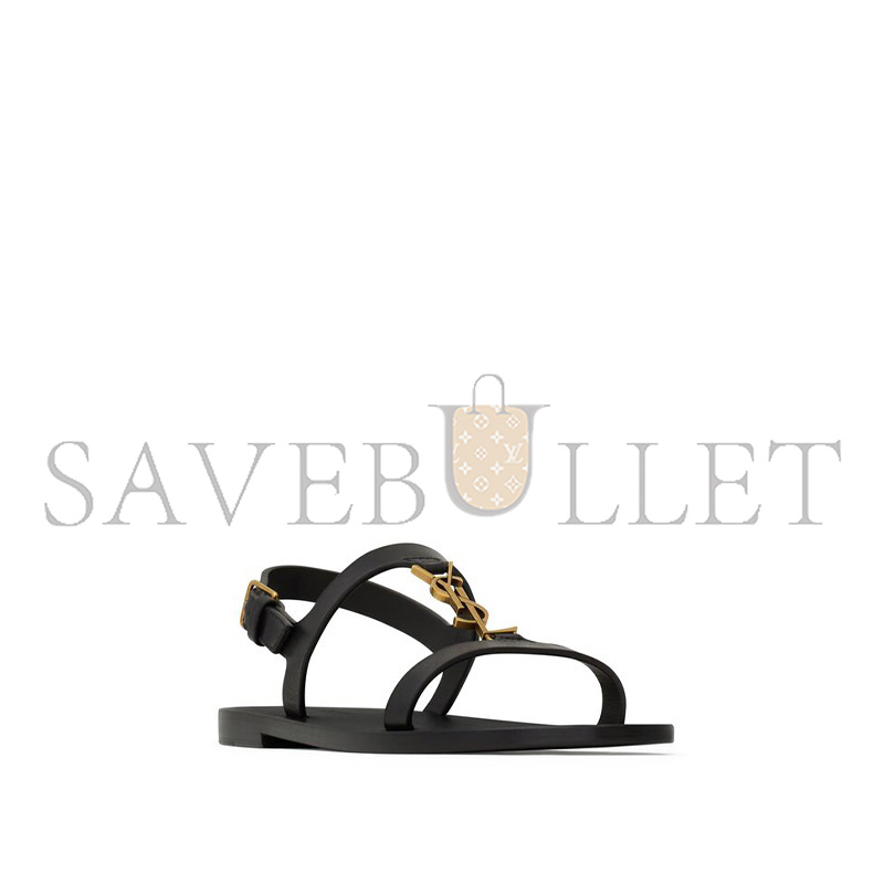 YSL CASSANDRA SANDALS IN SMOOTH LEATHER 818294DWEDD1000